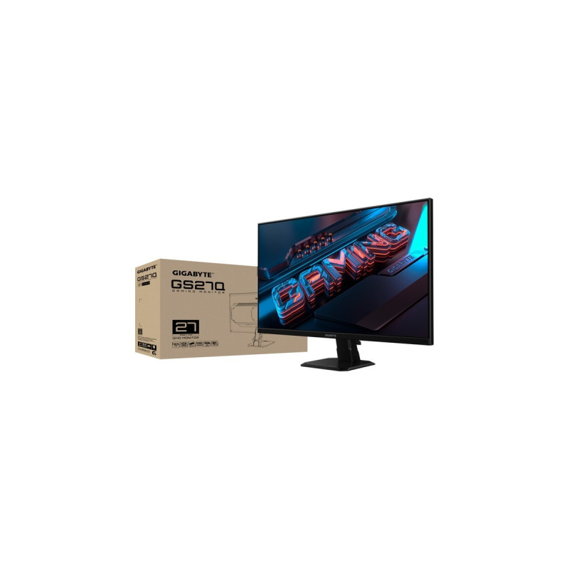 GIGABYTE GS27Q, Gaming-Monitor(69 cm (27 Zoll), schwarz, QHD, IPS, AMD Free-Sync, HDR, 170Hz Panel)