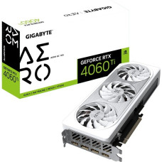 GIGABYTE GeForce RTX 4060 Ti AERO OC 16G, Grafikkarte(weiß/silber, DLSS 3, 2x DisplayPort, 2x HDMI)