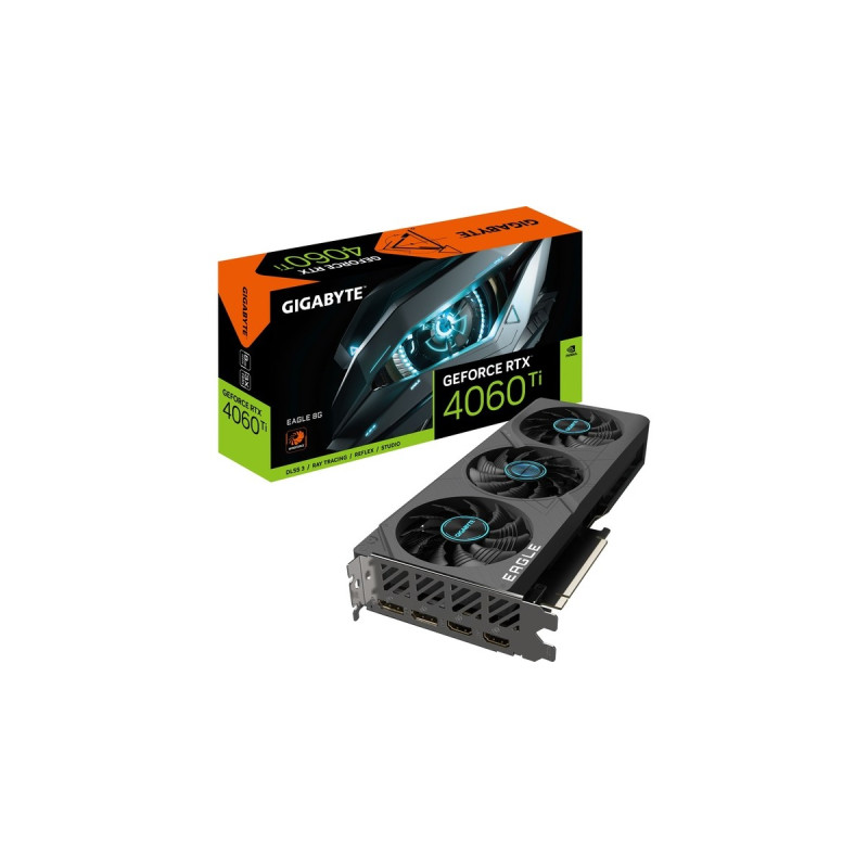 GIGABYTE GeForce RTX 4060 Ti EAGLE 8G, Grafikkarte(DLSS 3, 2x DisplayPort, 2x HDMI 2.1)