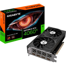 GIGABYTE GeForce RTX 4060 Ti WINDFORCE 2 OC 16G, Grafikkarte(schwarz, DLSS 3, 2x DisplayPort, 2x HDMI 2.1a)
