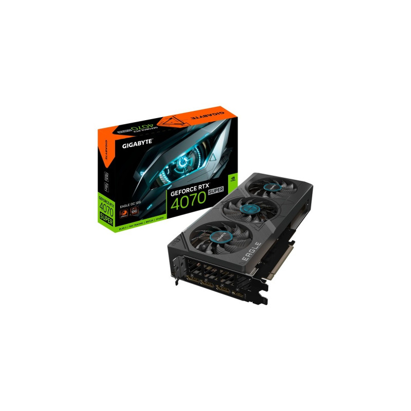 GIGABYTE GeForce RTX 4070 SUPER EAGLE OC 12G, Grafikkarte(DLSS 3, 3x DisplayPort, 1x HDMI 2.1)