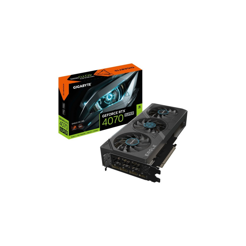 GIGABYTE GeForce RTX 4070 SUPER EAGLE OC 12G, Grafikkarte(DLSS 3, 3x DisplayPort, 1x HDMI 2.1)