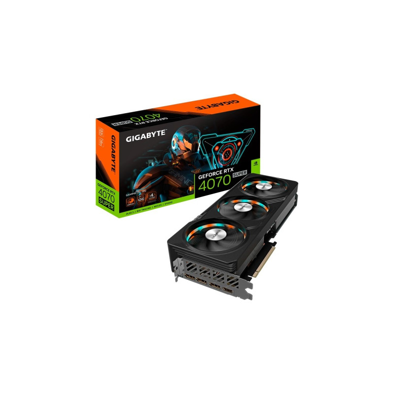 GIGABYTE GeForce RTX 4070 SUPER GAMING OC 12G, Grafikkarte(DLSS 3, 3x DisplayPort, 1x HDMI 2.1)