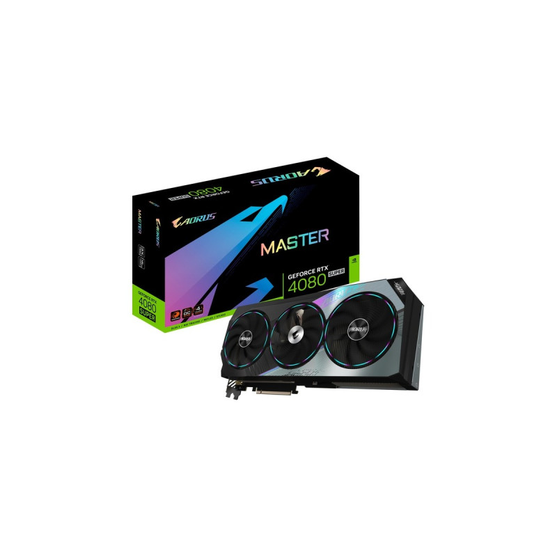 GIGABYTE GeForce RTX 4080 SUPER MASTER 16G, Grafikkarte(DLSS 3, 3x DisplayPort, 1x HDMI 2.1)