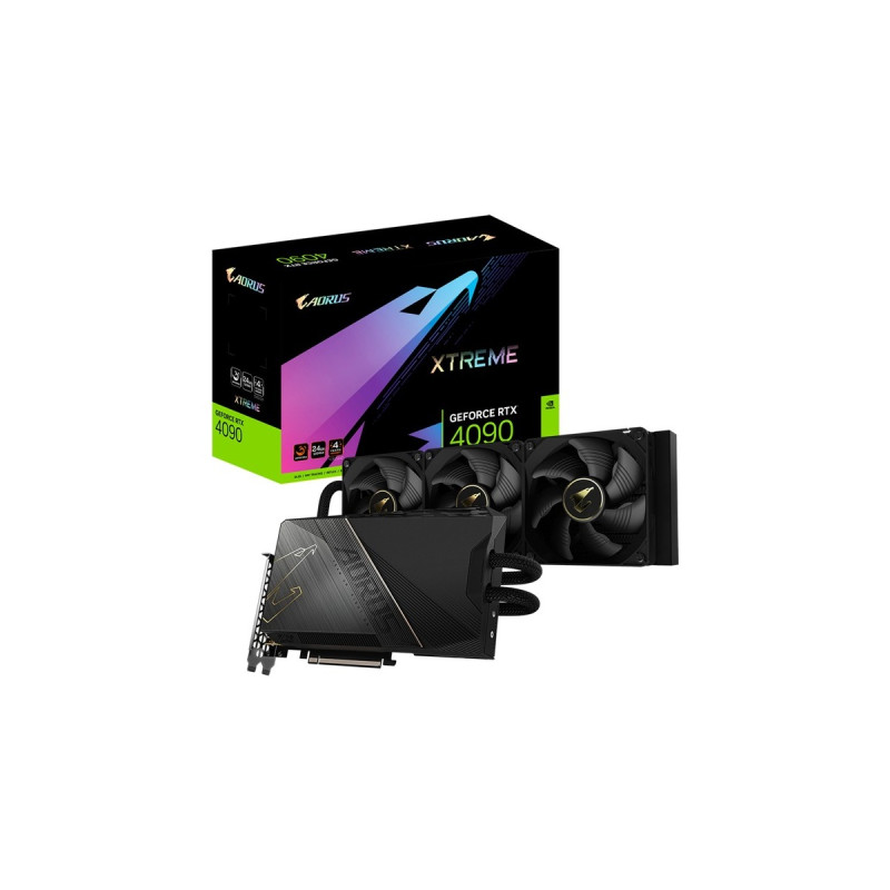 GIGABYTE GeForce RTX 4090 XTREME WATERFORCE 24G, Grafikkarte(DLSS 3, 3x DisplayPort, 1x HDMI 2.1)