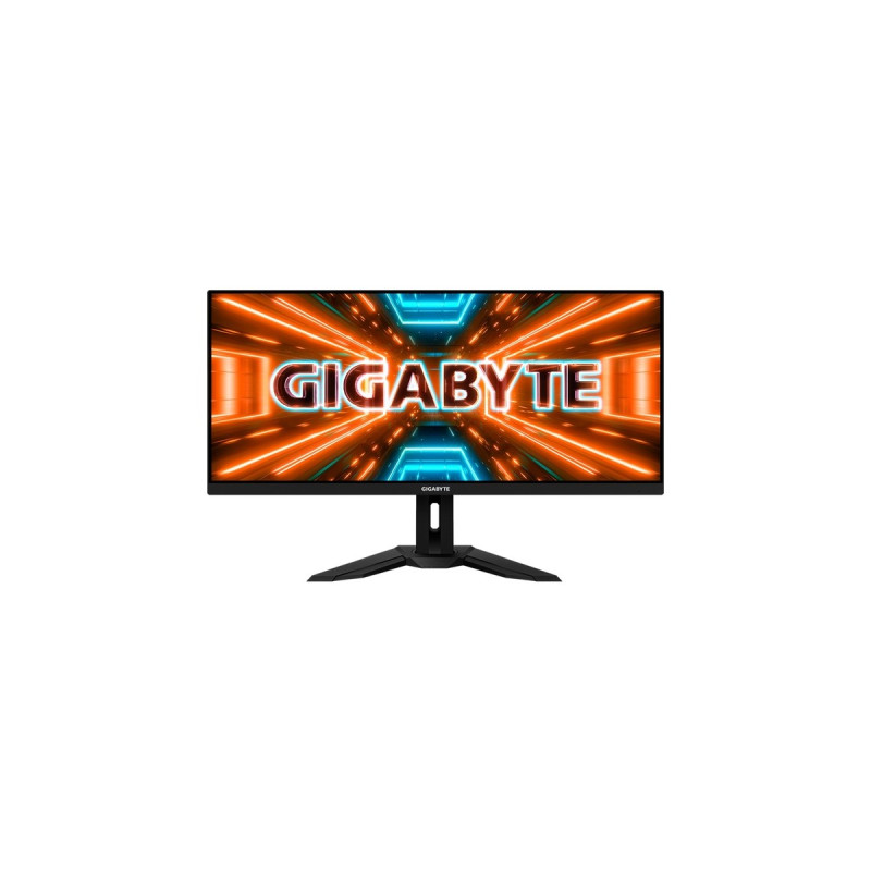 GIGABYTE M34WQ, Gaming-Monitor(86 cm (34 Zoll), schwarz, WQHD, IPS, HDR, AMD Free-Sync, 144Hz Panel)
