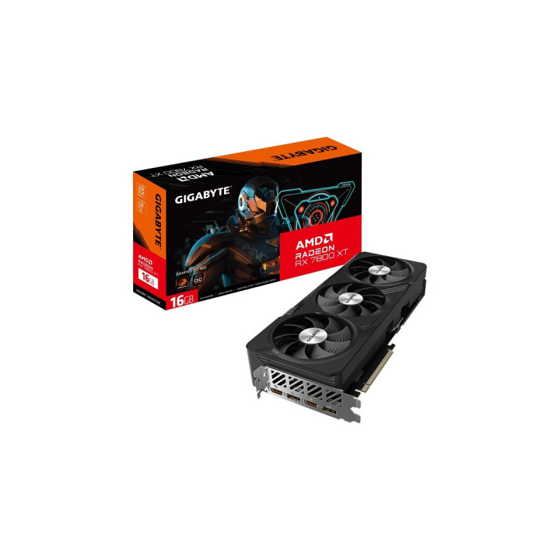 GIGABYTE Radeon RX 7800 XT GAMING OC 16G, Grafikkarte(RDNA 3, GDDR6, 2x DisplayPort, 2x HDMI 2.1)