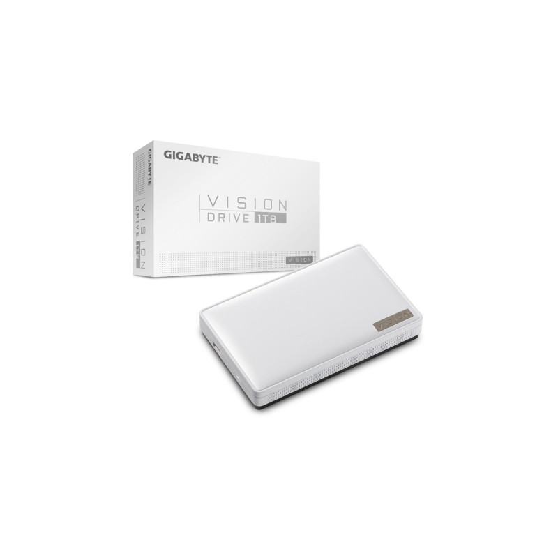 GIGABYTE Vision Drive 1 TB, Externe SSD(weiß, USB3.2 Gen2x2)