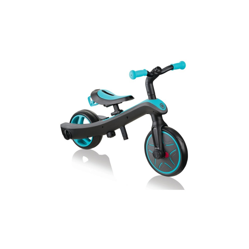 GLOBBER Dreirad Explorer 2 in 1, Kinderfahrzeug(türkis/grau)