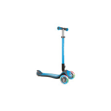 GLOBBER Elite Deluxe mit Leuchtrollen, Scooter(hellblau, Outlet)