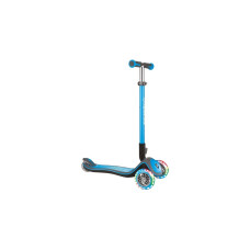 GLOBBER Elite Deluxe mit Leuchtrollen, Scooter(hellblau)