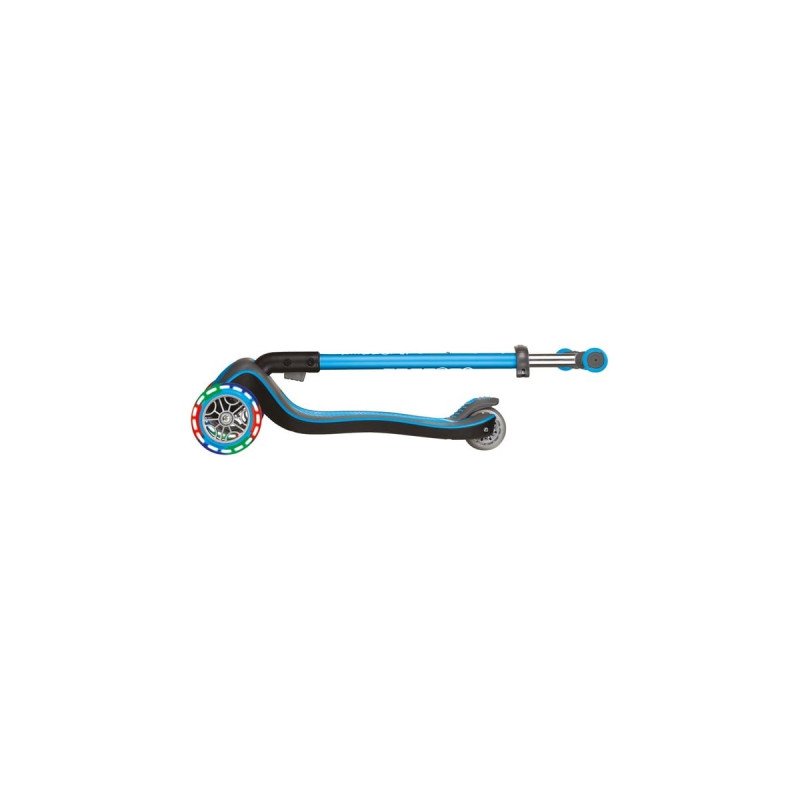 GLOBBER Elite Deluxe mit Leuchtrollen, Scooter(hellblau)