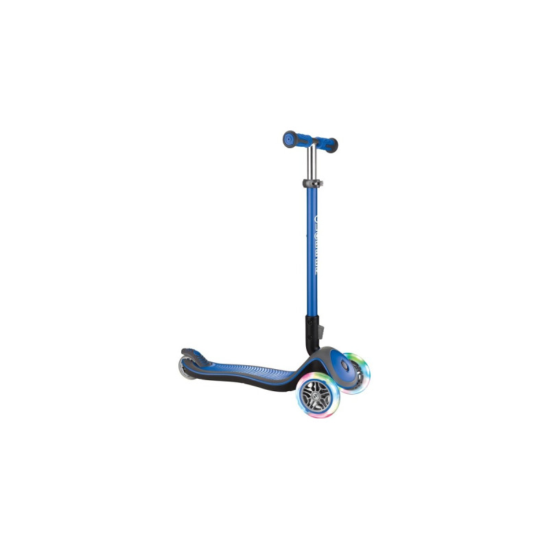 GLOBBER Elite Deluxe mit Leuchtrollen, Scooter(blau)
