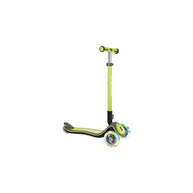GLOBBER Elite Deluxe mit Leuchtrollen, Scooter(hellgrün)