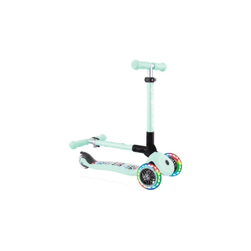 GLOBBER Junior Foldable Fantasy Lights, Scooter(mint, mint-Tribal)