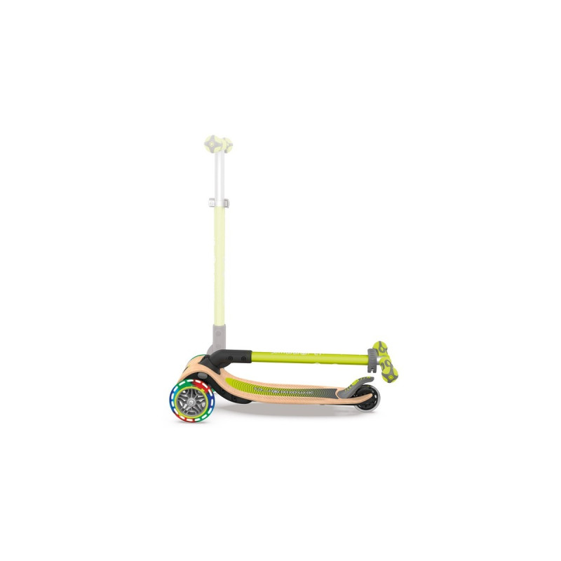 GLOBBER Primo Foldable Lights mit Holzdeck, Scooter(grün)