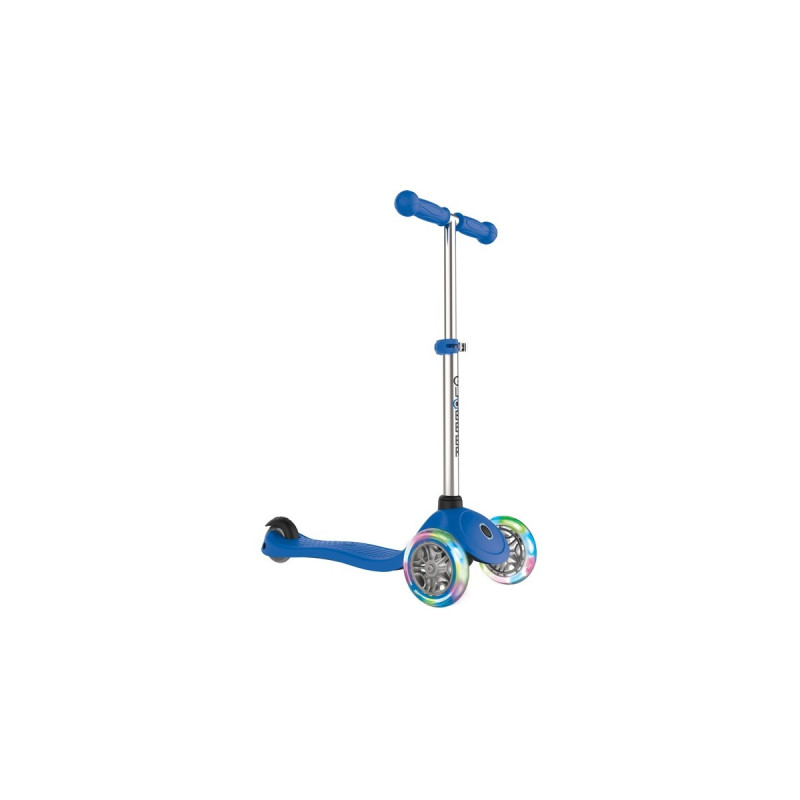 GLOBBER Primo Lights mit Leuchtrollen, Scooter(blau)