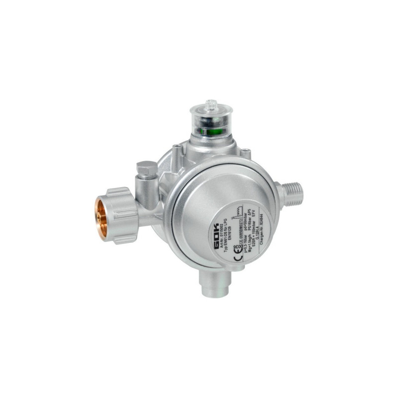 GOK Gasdruckregler EN61-DS 1,5kg/h SBS, Regulierventil(silber)