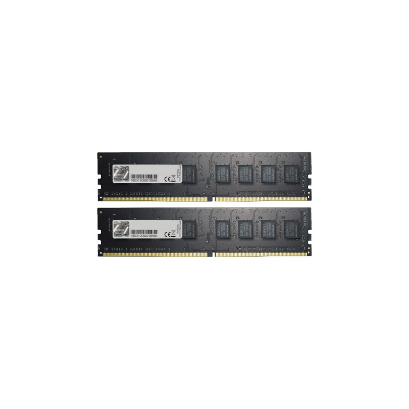 G.Skill DIMM 16 GB DDR4-2400 (2x 8 GB) Dual-Kit, Arbeitsspeicher(schwarz, F4-2400C15D-16GNT, Value, INTEL XMP)
