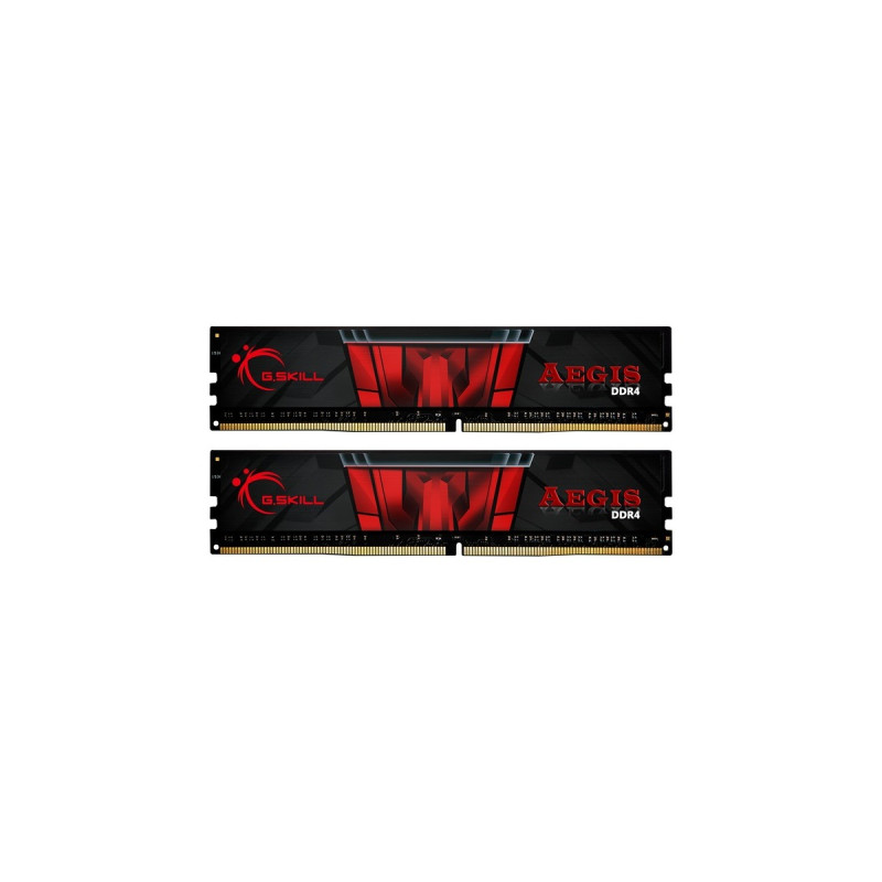 G.Skill DIMM 16 GB DDR4-2666 (2x 8 GB) Dual-Kit, Arbeitsspeicher(schwarz, F4-2666C19D-16GIS, Aegis)