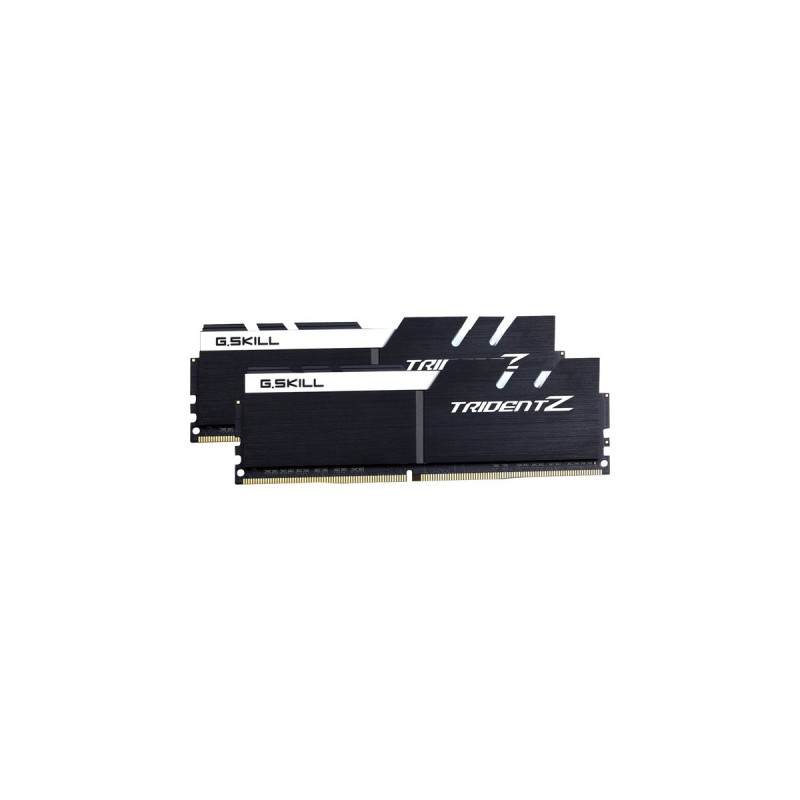 G.Skill DIMM 16 GB DDR4-3200 (2x 8 GB) Dual-Kit, Arbeitsspeicher(schwarz/weiß, F4-3200C14D-16GTZKW, Trident Z, INTEL XMP)