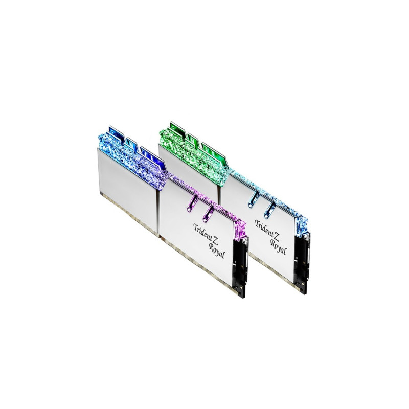 G.Skill DIMM 16 GB DDR4-4000 (2x 8 GB) Dual-Kit, Arbeitsspeicher(silber, F4-4000C16D-16GTRSA, Trident Z Royal, INTEL XMP)