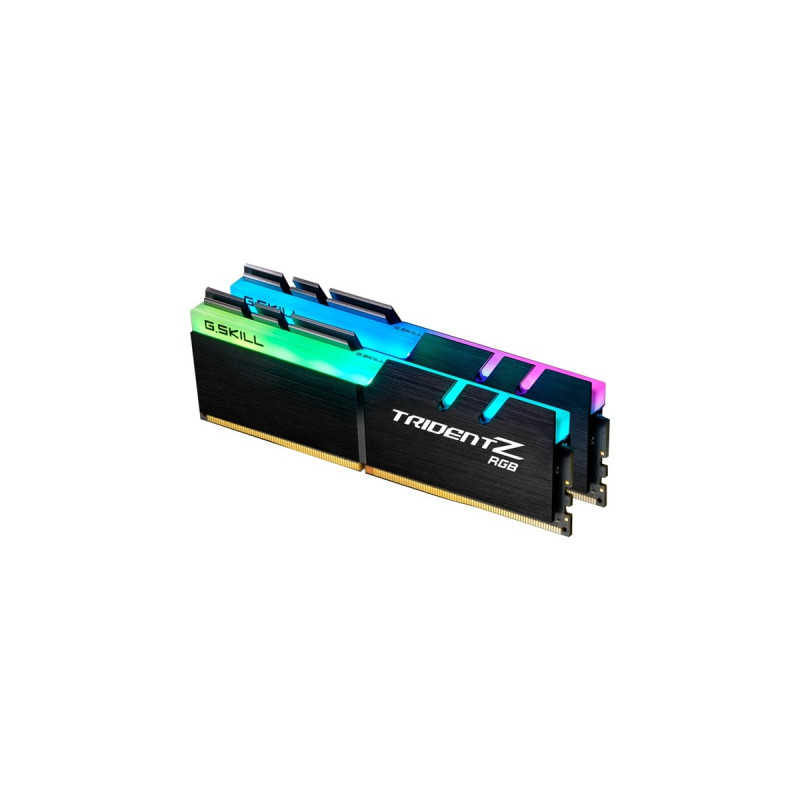 G.Skill DIMM 16 GB DDR4-4000 (2x 8 GB) Dual-Kit, Arbeitsspeicher(schwarz, F4-4000C17D-16GTZR, Trident Z RGB, INTEL XMP)