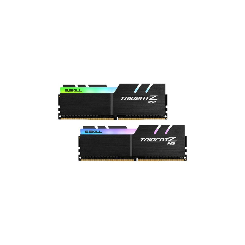 G.Skill DIMM 16 GB DDR4-4000 (2x 8 GB) Dual-Kit, Arbeitsspeicher(schwarz, F4-4000C18D-16GTZRB, Trident Z RGB, INTEL XMP)
