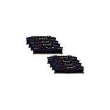 G.Skill DIMM 256 GB DDR4-3200 (8x 32 GB) Octo-Kit, Arbeitsspeicher(schwarz, F4-3200C16Q2-256GVK, Ripjaws V, INTEL XMP)