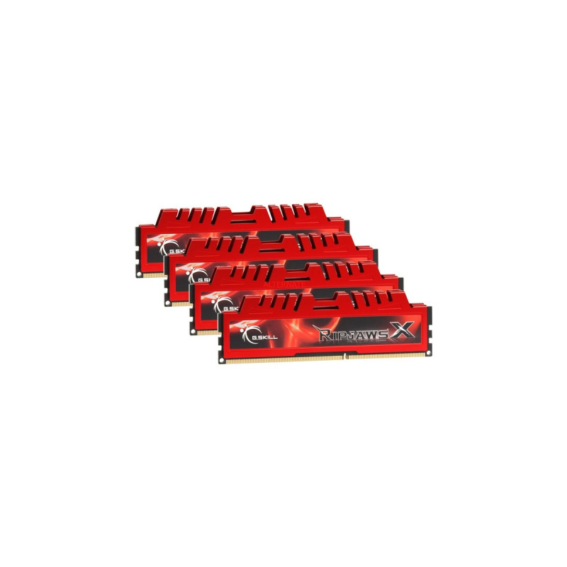 G.Skill DIMM 32 GB DDR3-1333 (4x 8 GB) Quad-Kit, Arbeitsspeicher(F3-10666CL9Q-32GBXL, RipjawsX, Retail)