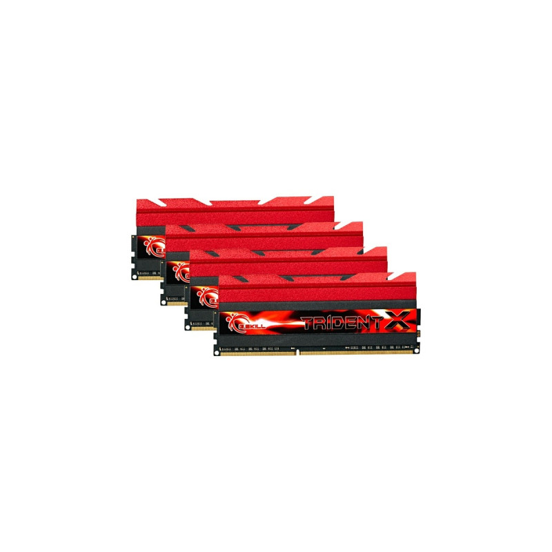 G.Skill DIMM 32 GB DDR3-2400 (4x 8 GB) Quad-Kit, Arbeitsspeicher(F3-2400C10Q-32GTX, TridentX, INTEL XMP, Retail)