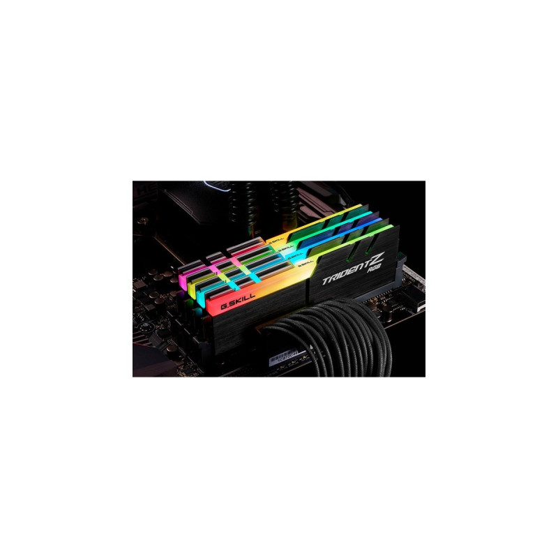 G.Skill DIMM 32 GB DDR4-2666 (4x 8 GB) Quad-Kit, Arbeitsspeicher(F4-2666C18Q-32GTZR, Trident Z RGB)