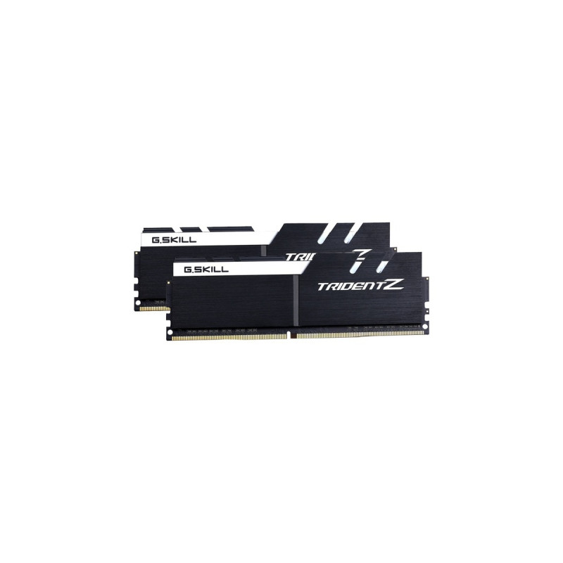 G.Skill DIMM 32 GB DDR4-3200 (2x 16 GB) Dual-Kit, Arbeitsspeicher(schwarz/weiß, F4-3200C16D-32GTZKW, Trident Z, INTEL XMP)