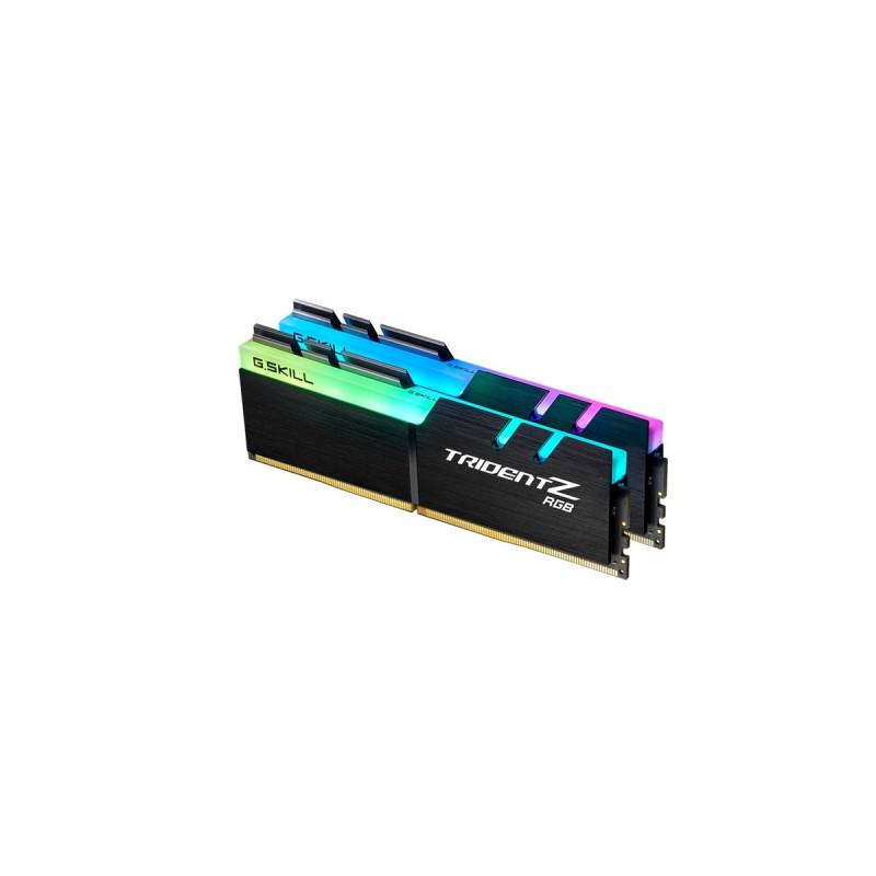 G.Skill DIMM 32 GB DDR4-3200 (2x 16 GB) Dual-Kit, Arbeitsspeicher(schwarz, F4-3200C16D-32GTZR, Trident Z RGB, INTEL XMP)