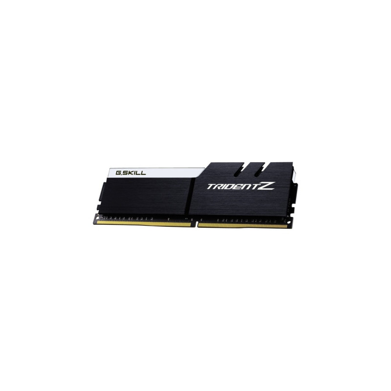 G.Skill DIMM 32 GB DDR4-3200 (2x 16 GB) Dual-Kit, Arbeitsspeicher(schwarz/weiß, F4-3200C14D-32GTZKW, Trident Z, INTEL XMP)