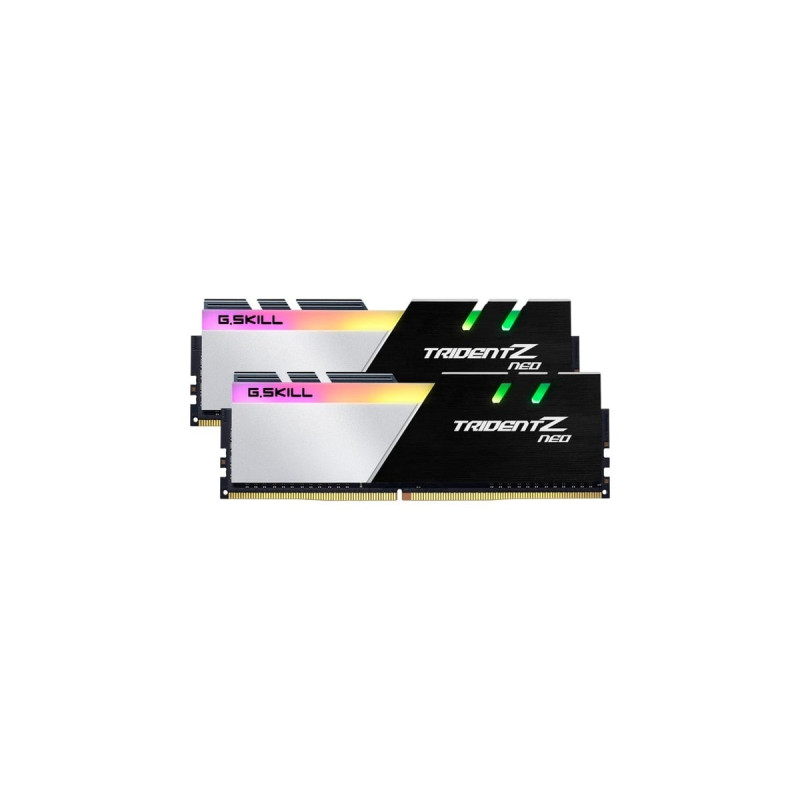 G.Skill DIMM 32 GB DDR4-3600 (2x 16 GB) Dual-Kit, Arbeitsspeicher(schwarz/silber, F4-3600C14D-32GTZNA, Trident Z Neo, INTEL XMP)