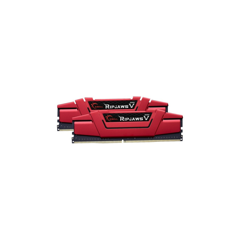 G.Skill DIMM 32 GB DDR4-3600 (2x 16 GB) Dual-Kit, Arbeitsspeicher(rot, F4-3600C19D-32GVRB, Ripjaws V, INTEL XMP)