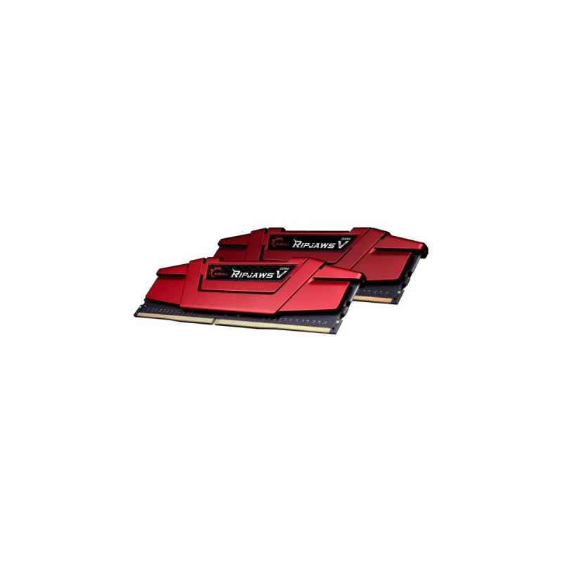 G.Skill DIMM 32 GB DDR4-3600 (2x 16 GB) Dual-Kit, Arbeitsspeicher(rot, F4-3600C19D-32GVRB, Ripjaws V, INTEL XMP)