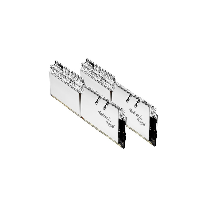 G.Skill DIMM 32 GB DDR4-3600 (2x 16 GB) Dual-Kit, Arbeitsspeicher(silber, F4-3600C18D-32GTRS, Trident Z Royal, INTEL XMP)
