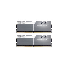 G.Skill DIMM 32 GB DDR4-4000 (2x 16 GB) Dual-Kit, Arbeitsspeicher(silber/weiß, F4-4000C19D-32GTZSW, Trident Z, INTEL XMP)