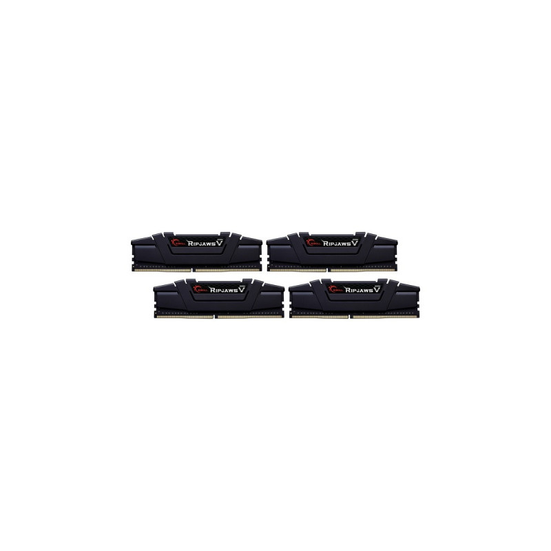 G.Skill DIMM 32 GB DDR4-4000 (4x 8 GB) Quad-Kit, Arbeitsspeicher(schwarz, F4-4000C18Q-32GVK, Ripjaws V, INTEL XMP)