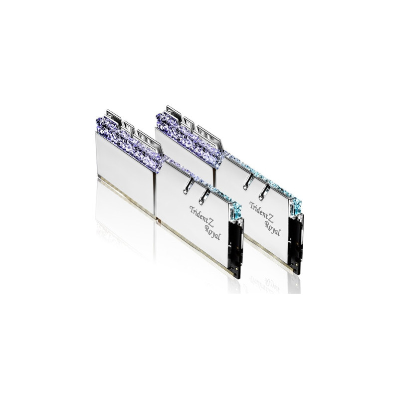 G.Skill DIMM 32 GB DDR4-4600 (2x 16 GB) Dual-Kit, Arbeitsspeicher(silber, F4-4600C19D-32GTRS, Trident Z Royal, INTEL XMP)