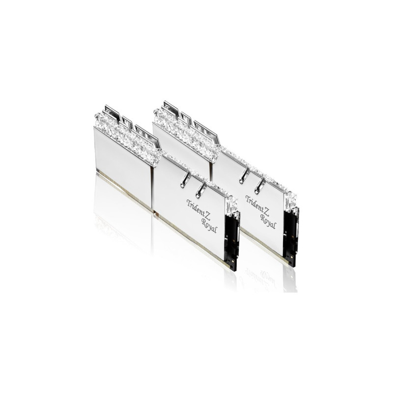 G.Skill DIMM 32 GB DDR4-4600 (2x 16 GB) Dual-Kit, Arbeitsspeicher(silber, F4-4600C19D-32GTRS, Trident Z Royal, INTEL XMP)