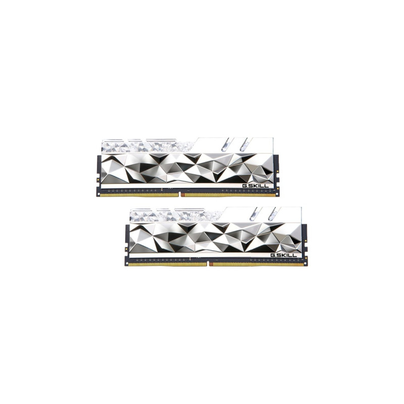 G.Skill DIMM 32 GB DDR4-4800 (2x 16 GB) Dual-Kit, Arbeitsspeicher(silber, F4-4800C20D-32GTES, Trident Z Royal Elite, INTEL XMP)