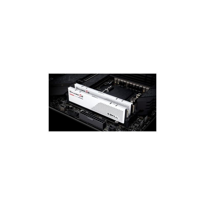 G.Skill DIMM 32 GB DDR5-5600 (2x 16 GB) Dual-Kit, Arbeitsspeicher(weiß, F5-5600J4040C16GX2-RS5W, Ripjaws S5, INTEL XMP)