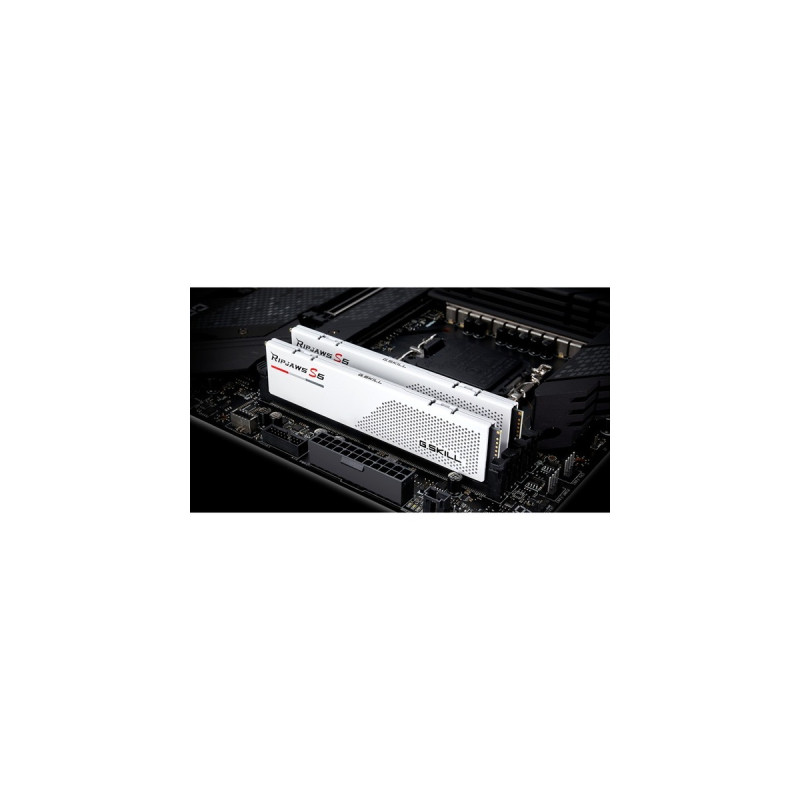 G.Skill DIMM 32 GB DDR5-5600 (2x 16 GB) Dual-Kit, Arbeitsspeicher(weiß, F5-5600J3036D16GX2-RS5W, Ripjaws S5, INTEL XMP)