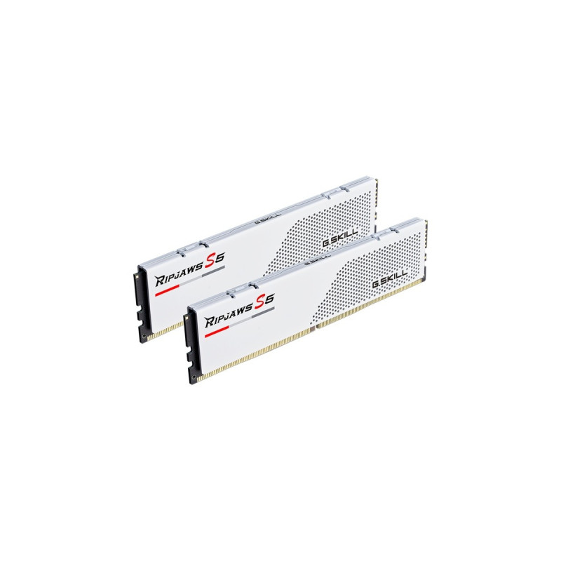 G.Skill DIMM 32 GB DDR5-6000 (2x 16 GB) Dual-Kit, Arbeitsspeicher(weiß, F5-6000J3238F16GX2-RS5W, Ripjaws S5, INTEL XMP)
