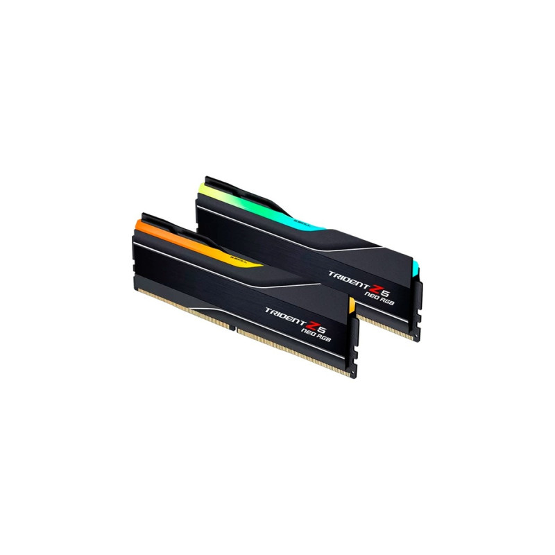 G.Skill DIMM 32 GB DDR5-6400 (2x 16 GB) Dual-Kit, Arbeitsspeicher(schwarz, F5-6400J3239G16GX2-TZ5NR, Trident Z5 NEO RGB, AMD EXPO)