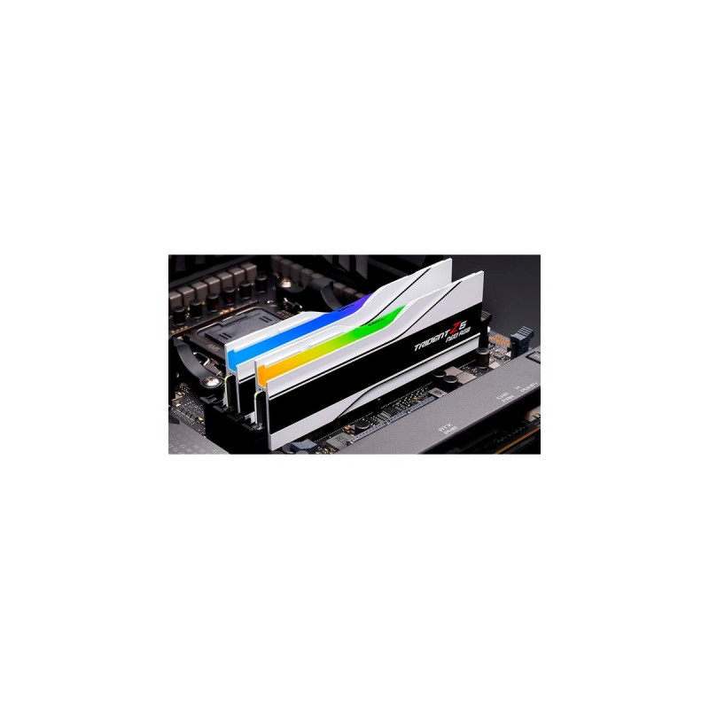 G.Skill DIMM 32 GB DDR5-6400 (2x 16 GB) Dual-Kit, Arbeitsspeicher(weiß, F5-6400J3239G16GX2-TZ5NRW, Trident Z5 NEO RGB, AMD EXPO)