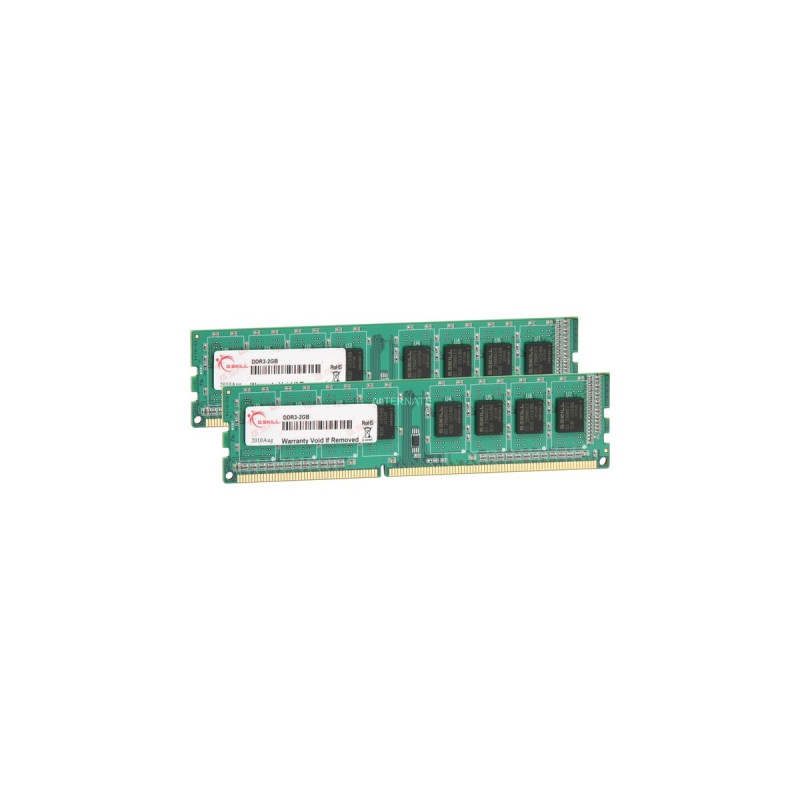 G.Skill DIMM 4 GB DDR3-1333 (2x 2 GB) Dual-Kit, Arbeitsspeicher(F3-10600CL9D-4GBNS, NS, Lite Retail)
